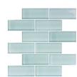 transform your space with roommates aqua seaglass subway peel & stick tile in blue logo
