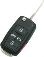 🔑 enhance your vw keyless entry with segaden replacement key shell - 5 button flip key case fob 4+1 btn ss826g compatible with volkswagen vw логотип