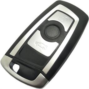 img 4 attached to 🔑 Premium Keyless Entry Smart Key Fob Case Cover for BMW 1 3 5 7 Series X3 X4 X5 X6 – Protective Remote Control Shell, No Chip Required