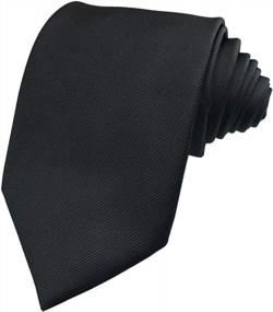 img 3 attached to Complete Your Look: CANGRON Men Solid Tie Set With Pocket Square & Cufflinks - LSC8ZH
