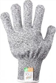 img 3 attached to Cut Resistant Gloves Level 5 Protection GL02 M - Cooking, Wood Carving, Yard Work.