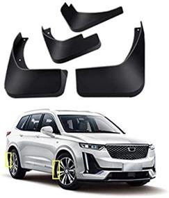 img 2 attached to 🚗 Cadillac XT6 2019-2021 Mud Flaps Kit - Front and Rear 4-PC Set by TOPGRIL for Mud Splash Guard