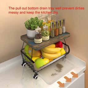 img 2 attached to Organize Your Kitchen And Home With A 2 Tier Fruit Basket And Storage Rack