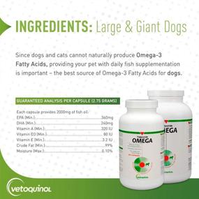 img 2 attached to 🐾 Vetoquinol Triglyceride Omega Dog & Cat Supplement Capsules for Small Breeds: 8-39 lbs, 250 Count
