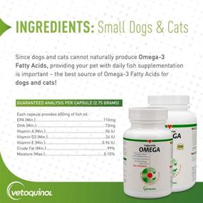 img 1 attached to 🐾 Vetoquinol Triglyceride Omega Dog & Cat Supplement Capsules for Small Breeds: 8-39 lbs, 250 Count