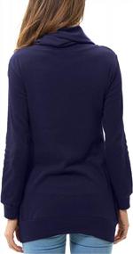 img 1 attached to Levaca Women'S Long Sleeve Tunic Button Top - Stylish & Comfortable!