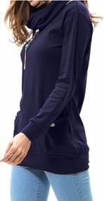 img 2 attached to Levaca Women'S Long Sleeve Tunic Button Top - Stylish & Comfortable!