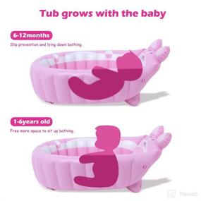 img 2 attached to Inflatable Bathtub Portable Newborn Toddler