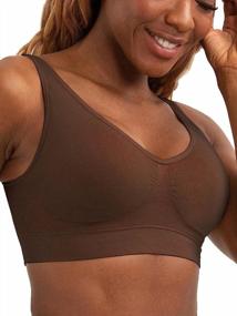 img 3 attached to SHAPERMINT Enhanced Smoothing Wireless Bralette For Women With Support Seamless Bra With Removable Cups From Small To Plus Size