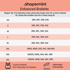 img 2 attached to SHAPERMINT Enhanced Smoothing Wireless Bralette For Women With Support Seamless Bra With Removable Cups From Small To Plus Size