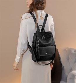 img 3 attached to UTO Backpack Convertible Rucksack Shoulder Women's Handbags & Wallets ~ Fashion Backpacks