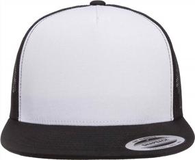 img 3 attached to Men'S Yupoong Classic Trucker Cap - White Front