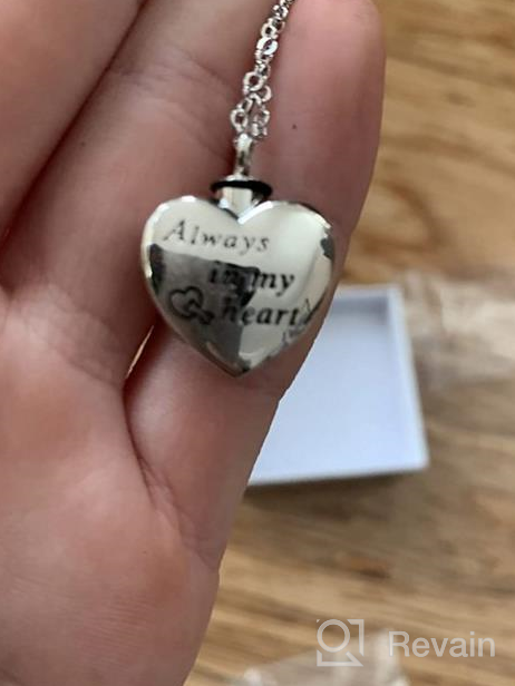 img 1 attached to Sterling Silver Pet Ashes Urn 💎 Necklace with Funnel Filler - WINNICACA Cremation Jewelry review by Matthew Shankar