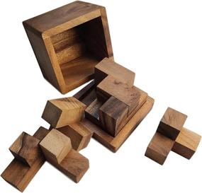 img 2 attached to Challenge Your Mind With Medium-Sized Soma Cube Wood Puzzle