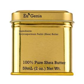 img 1 attached to 🧴 Eu'Genia Shea Butter (Fragrance-Free, 2oz) - 100% Pure Unrefined Ghanaian Shea, Premium Moisturizer for Face, Body & Hair
