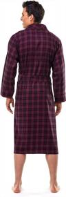 img 1 attached to Ultimate Comfort and Style: Men's Premium Flannel Robe X Large