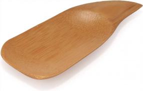 img 1 attached to 10Pcs 4In Bamboo Curved Handle Scoop By BambooMN - Solid & Durable!