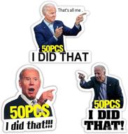 150 pcs i did that funny sticker joe biden pointed to your left and right - funny sticker for car motorcycle bumper helmet laptop window (3 styles) - make a statement! логотип