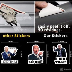 img 2 attached to 150 Pcs I Did That Funny Sticker Joe Biden Pointed to Your Left and Right - Funny Sticker for Car Motorcycle Bumper Helmet Laptop Window (3 Styles) - Make a Statement!