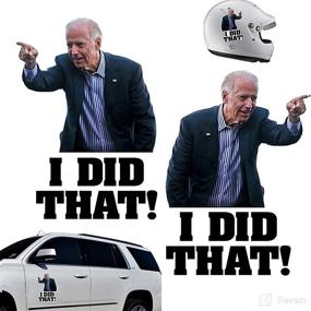 img 3 attached to 150 Pcs I Did That Funny Sticker Joe Biden Pointed to Your Left and Right - Funny Sticker for Car Motorcycle Bumper Helmet Laptop Window (3 Styles) - Make a Statement!