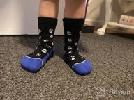 img 1 attached to Kids' Hiking Socks: 3-Pack Cushioned Socks for Trekking, Sports, and Camping review by Rob Jimenez