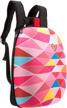 zipit shell laptop backpack for girls and teens, school book bag, water repellent, lightweight & sturdy (pink) logo