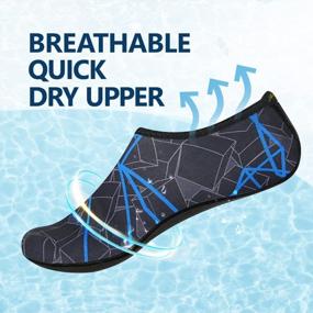 img 1 attached to Swim And Surf In Comfort With JACKSHIBO Water Shoes For Women Men!