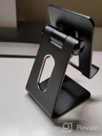 img 1 attached to Portable And Adjustable Phone Holder For Desks - MROCO Foldable Aluminum Stand Compatible With Phones And Tablets review by Cho Screeton