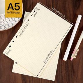 img 3 attached to A5 Notebook Set: 2 Pack Dotted Filler Paper, 320 Index Tabs & More - 6-Ring Binder Compatible!