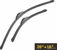 🚗 raidbee all-seasons windshield wiper blades 26 inch + 16 inch, 2-pack - automotive replacement blades ideal for cr-v 2012-2016, rav4 2013-2022 + compatible models - easy installation logo