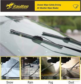 img 3 attached to 🚗 Raidbee All-Seasons Windshield Wiper Blades 26 Inch + 16 Inch, 2-Pack - Automotive Replacement Blades Ideal for CR-V 2012-2016, RAV4 2013-2022 + Compatible Models - Easy Installation