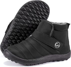 img 4 attached to Toddler Waterproof Handles Booties Comfortable Boys' Shoes : Boots