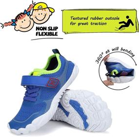 img 1 attached to Kids Toddler Non Slip Barefoot Sneakers Boys' Shoes ~ Outdoor