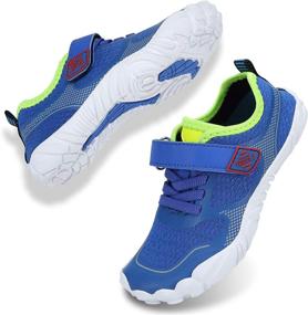 img 4 attached to Kids Toddler Non Slip Barefoot Sneakers Boys' Shoes ~ Outdoor