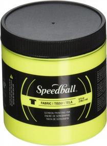 img 2 attached to Get Vibrant Prints With Speedball'S 8-Ounce Fluorescent Yellow Fabric Screen Printing Ink