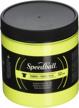get vibrant prints with speedball's 8-ounce fluorescent yellow fabric screen printing ink logo