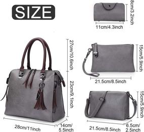 img 2 attached to Handbags JOSEKO Capacity Shoulder One_Size Women's Handbags & Wallets ~ Satchels