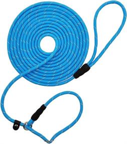 img 4 attached to 🐶 Anti-Choke Slip Lead Dog Leash, Reflective 1/3” Rope Leash for Small Medium Dogs - 10FT / 15FT / 20FT Long Training Lead