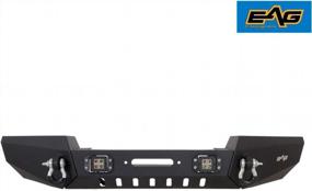 img 2 attached to EAG Front Bumper With LED Lights For 1999-2004 Jeep Grand Cherokee WJ, Easy To Assemble