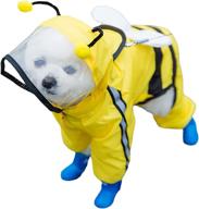 🌧️ ultimate protection: pet waterproof raincoat with transparent hood & full body coverage for dogs of all sizes - lightweight, reflective & adorable! логотип