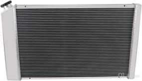 img 1 attached to 🔥 ALLOYWORKS 3 Row Core Aluminum Radiator: The Ultimate Cooling Solution for 1970-1981 Chevy Nova, Camaro, El Camino, and Malibu - Perfect for Automatic and Manual Transmissions