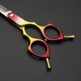 img 1 attached to Top-Quality 6.5 Inch Scissor For Professional Pet Grooming Of Dogs And Cats, With Japan-Made 440C Stainless Steel Blade And Lightweight Aviation Aluminum Handle