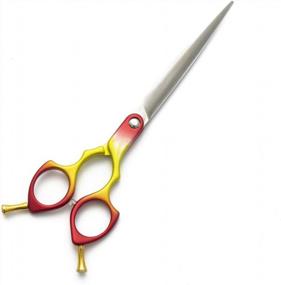 img 4 attached to Top-Quality 6.5 Inch Scissor For Professional Pet Grooming Of Dogs And Cats, With Japan-Made 440C Stainless Steel Blade And Lightweight Aviation Aluminum Handle