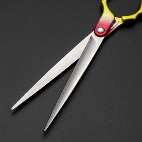 img 2 attached to Top-Quality 6.5 Inch Scissor For Professional Pet Grooming Of Dogs And Cats, With Japan-Made 440C Stainless Steel Blade And Lightweight Aviation Aluminum Handle