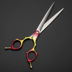 img 3 attached to Top-Quality 6.5 Inch Scissor For Professional Pet Grooming Of Dogs And Cats, With Japan-Made 440C Stainless Steel Blade And Lightweight Aviation Aluminum Handle