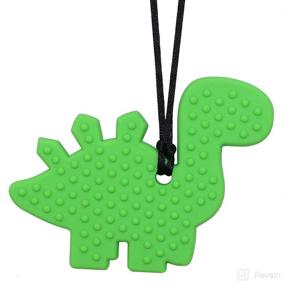 img 3 attached to 🦕 Silicone Dinosaur Chew Necklace: Effective Sensory Tool for Kids with Autism, ADHD, SPD, Anxiety, Fidgeting