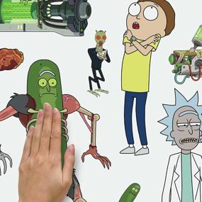 img 2 attached to Add Fun To Your Walls With RoomMates Rick And Morty Peel & Stick Wall Decals!