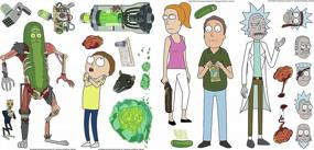 img 3 attached to Add Fun To Your Walls With RoomMates Rick And Morty Peel & Stick Wall Decals!