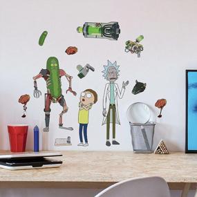 img 1 attached to Add Fun To Your Walls With RoomMates Rick And Morty Peel & Stick Wall Decals!