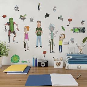 img 4 attached to Add Fun To Your Walls With RoomMates Rick And Morty Peel & Stick Wall Decals!